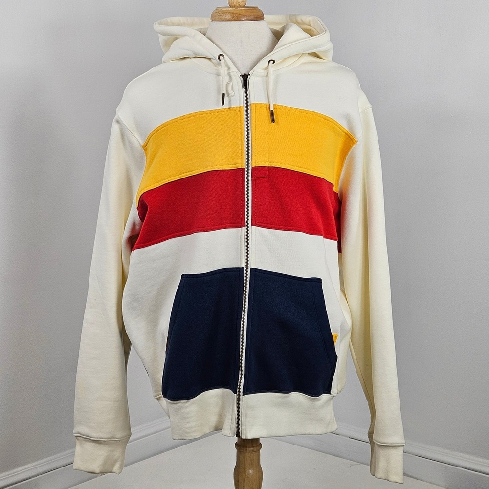 California Cowboy PCH Full Zip Hoodie XXL Colorblock Back Pockets Cotton FLAWS